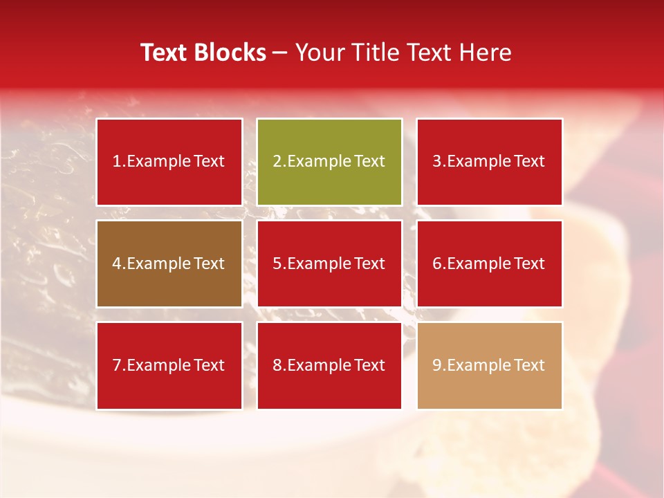 Ingredient Red Velvet Green PowerPoint Template