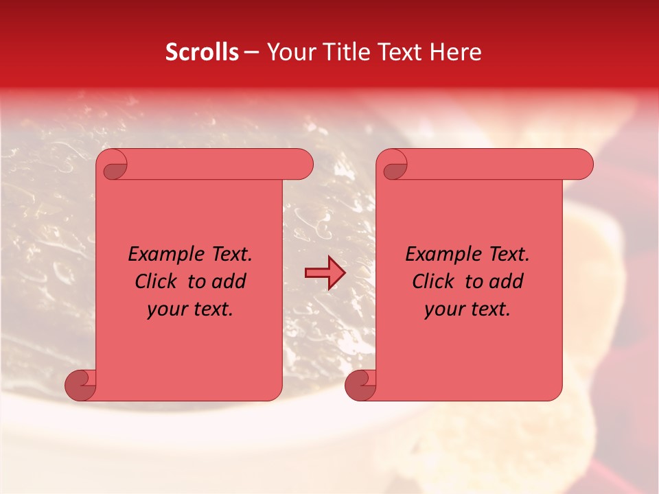 Ingredient Red Velvet Green PowerPoint Template