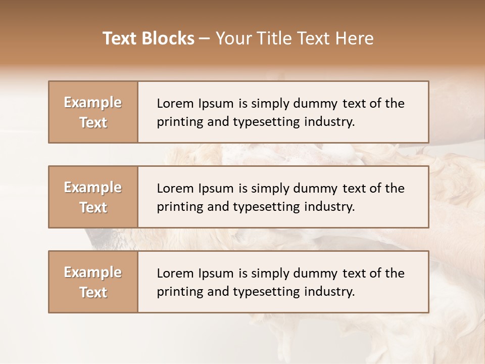 Grooming Shampoo Golden Retriever PowerPoint Template