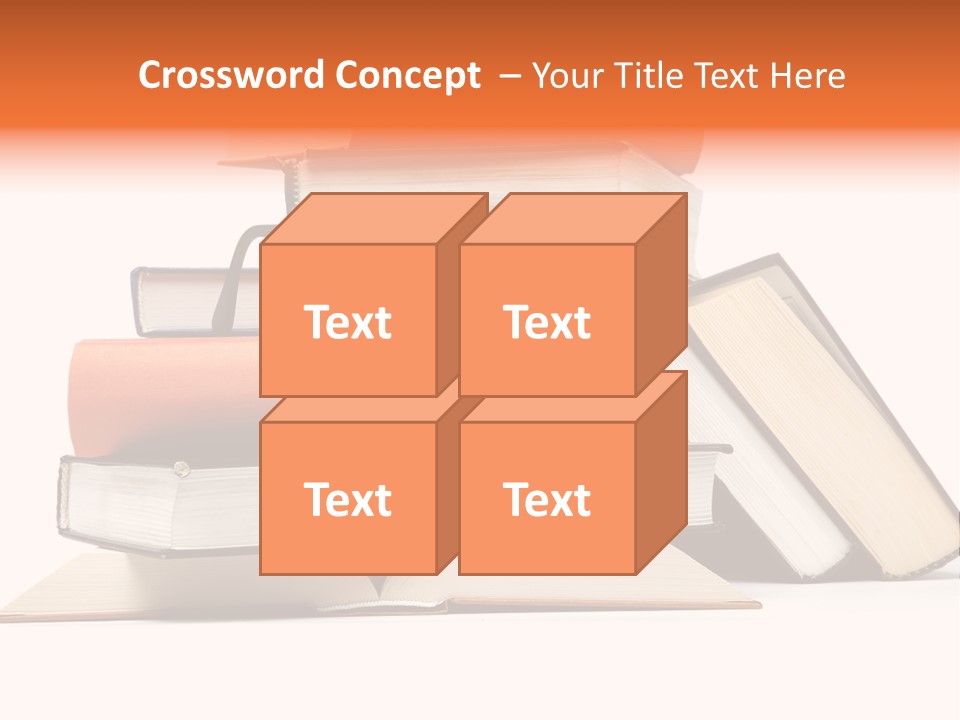A Stack Of Books With Glasses On Top Of It PowerPoint Template