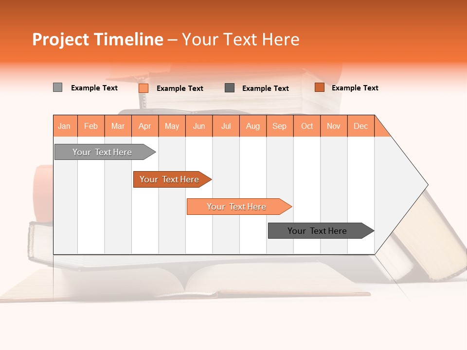A Stack Of Books With Glasses On Top Of It PowerPoint Template