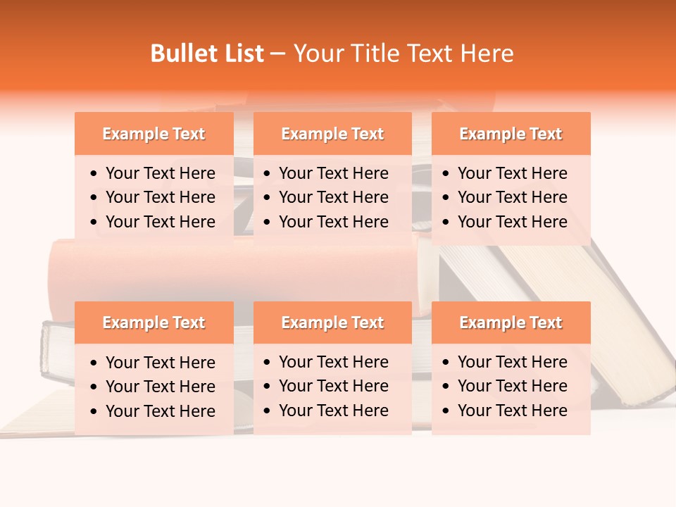 A Stack Of Books With Glasses On Top Of It PowerPoint Template