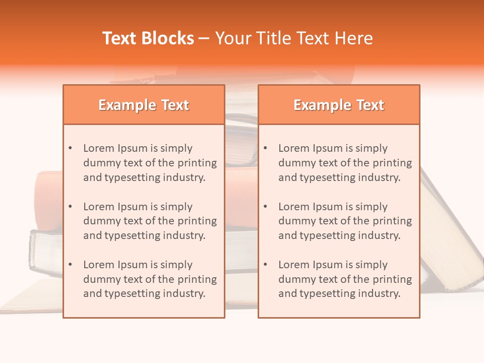 A Stack Of Books With Glasses On Top Of It PowerPoint Template
