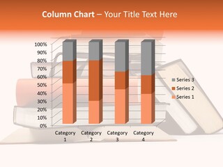 A Stack Of Books With Glasses On Top Of It PowerPoint Template