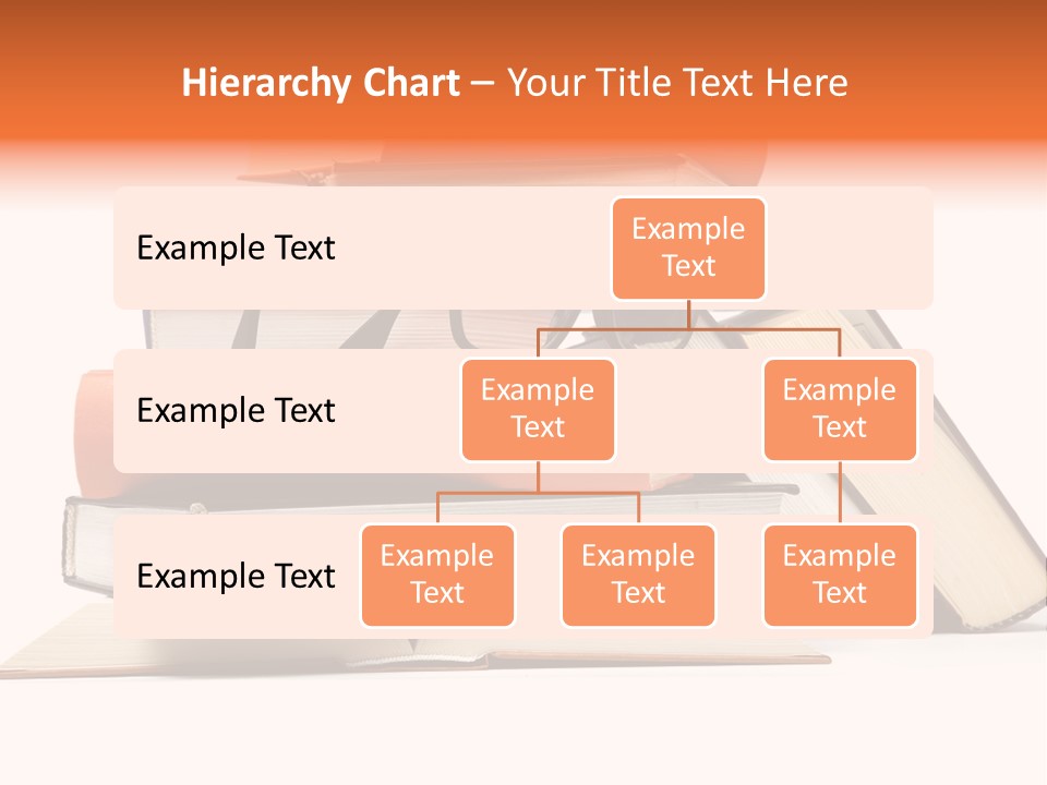 A Stack Of Books With Glasses On Top Of It PowerPoint Template