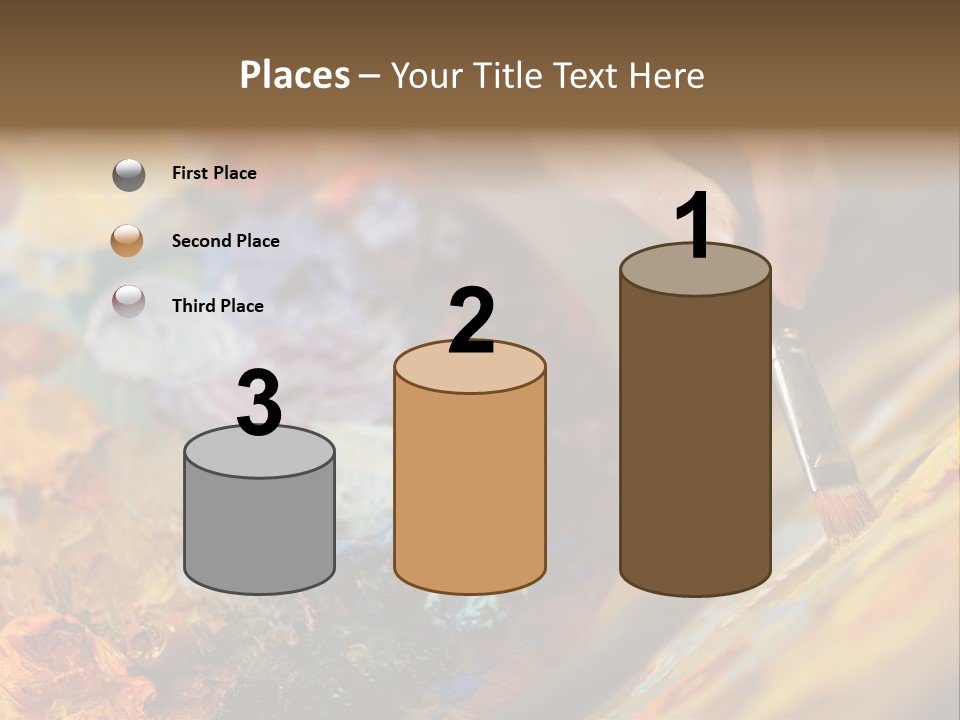 Food Napkin Leaf PowerPoint Template