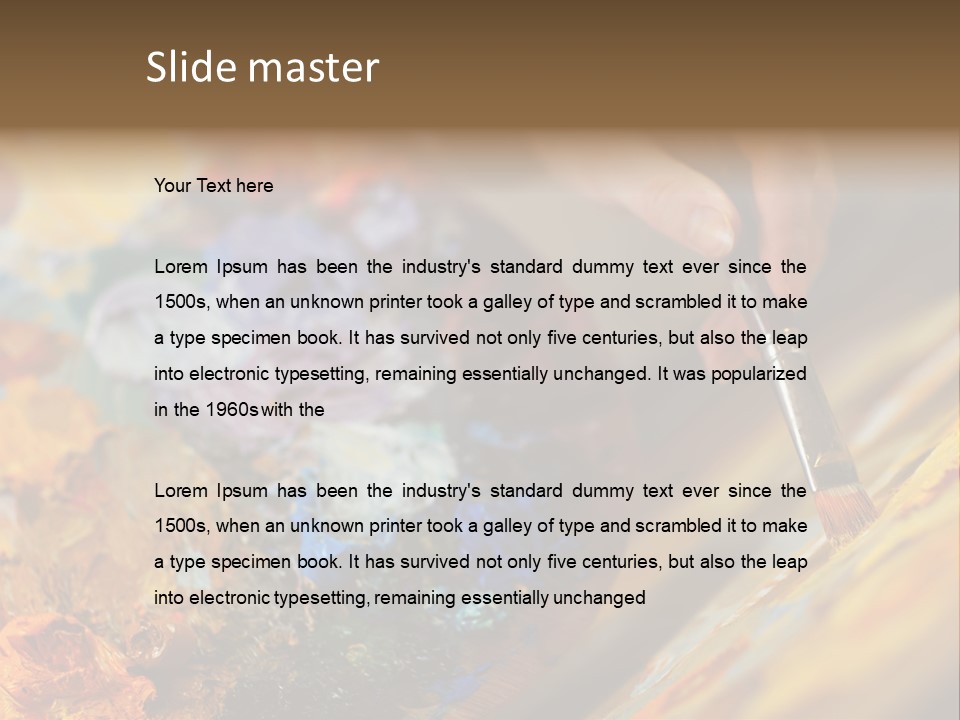 Food Napkin Leaf PowerPoint Template