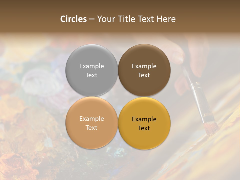 Food Napkin Leaf PowerPoint Template