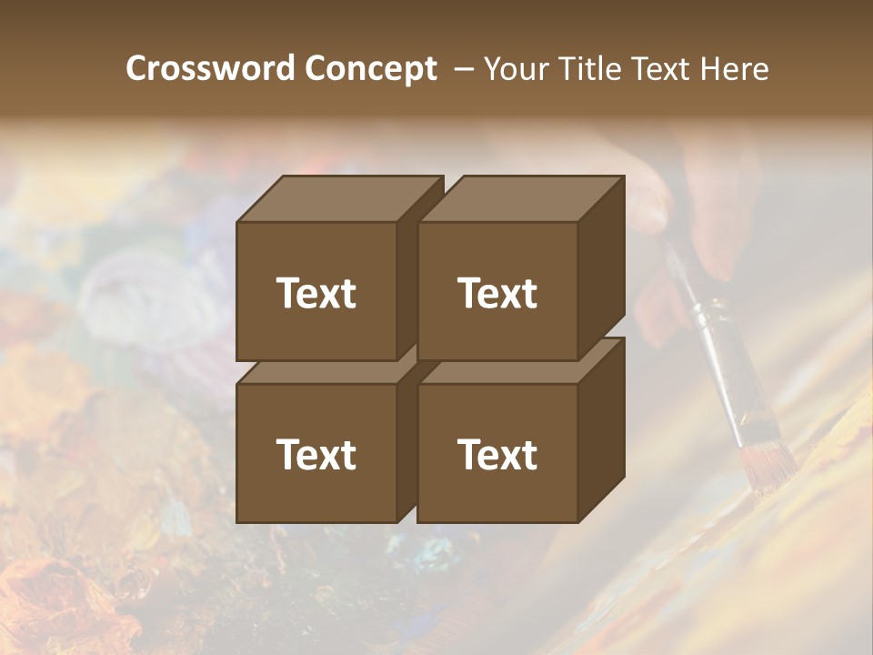 Food Napkin Leaf PowerPoint Template