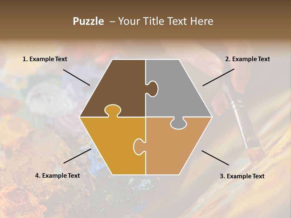 Food Napkin Leaf PowerPoint Template