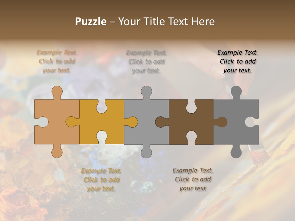 Food Napkin Leaf PowerPoint Template