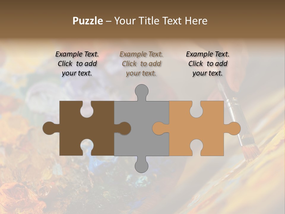 Food Napkin Leaf PowerPoint Template