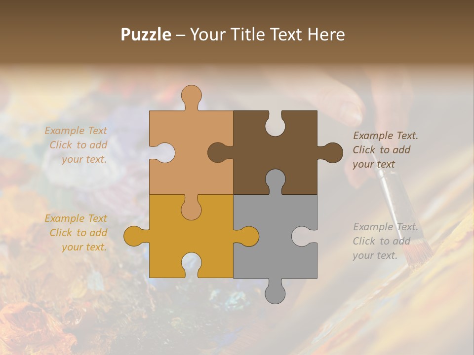 Food Napkin Leaf PowerPoint Template