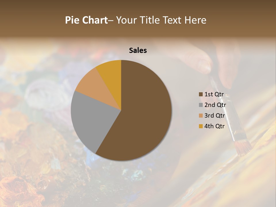 Food Napkin Leaf PowerPoint Template