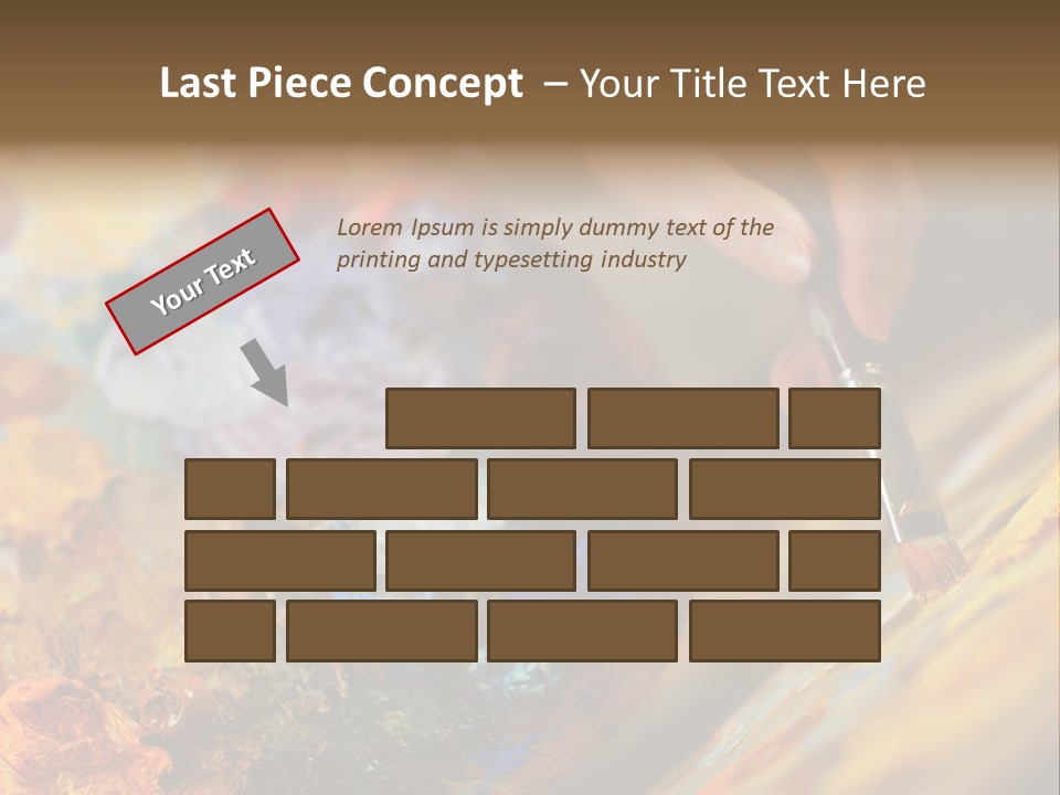 Food Napkin Leaf PowerPoint Template