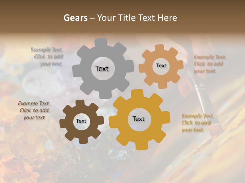 Food Napkin Leaf PowerPoint Template