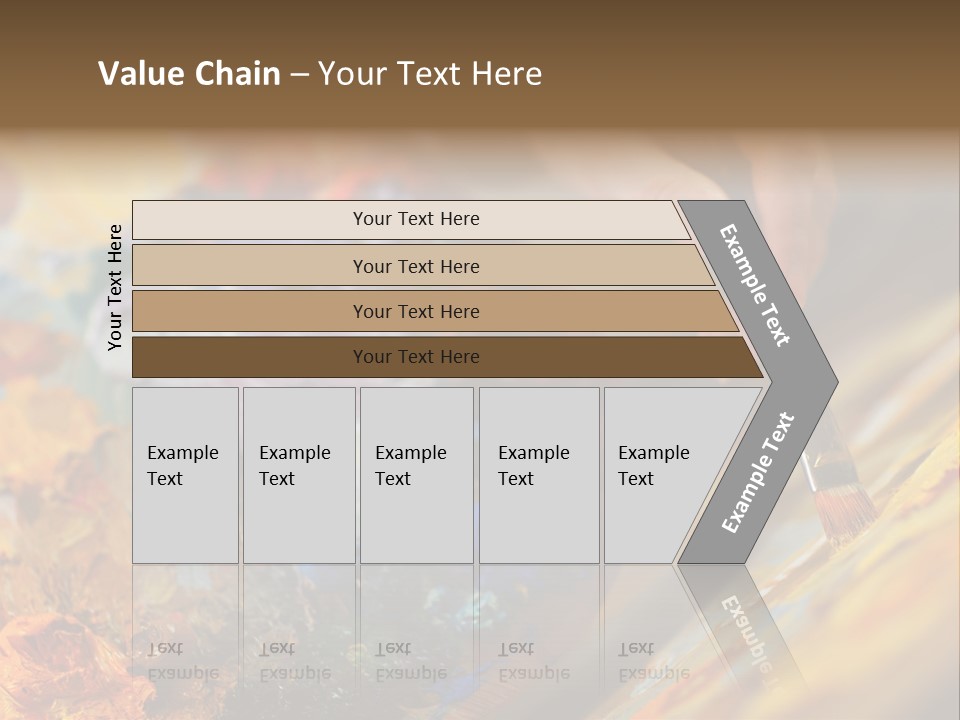 Food Napkin Leaf PowerPoint Template