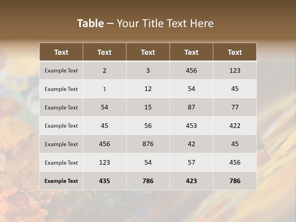 Food Napkin Leaf PowerPoint Template