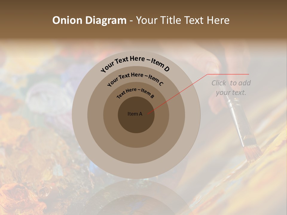 Food Napkin Leaf PowerPoint Template