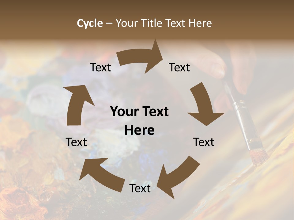 Food Napkin Leaf PowerPoint Template