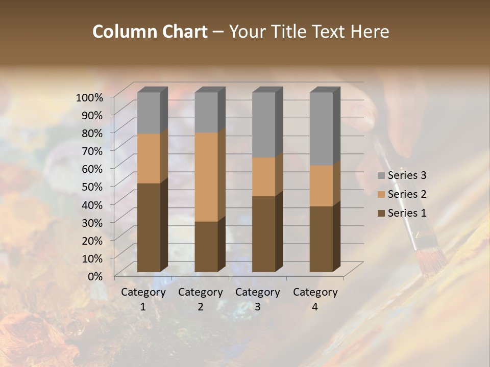 Food Napkin Leaf PowerPoint Template