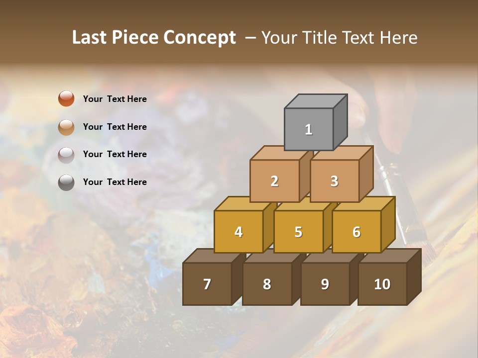 Food Napkin Leaf PowerPoint Template