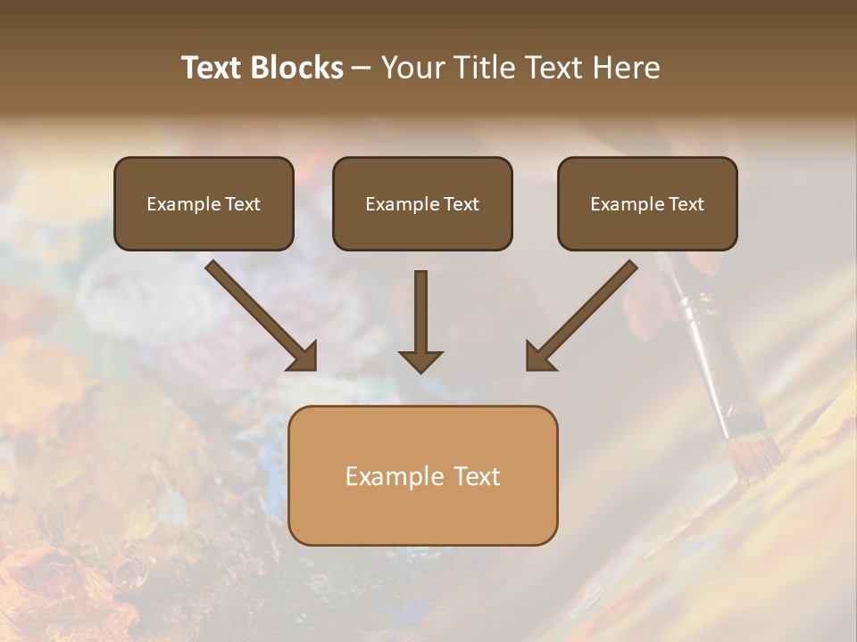 Food Napkin Leaf PowerPoint Template