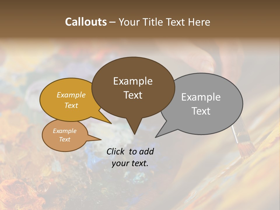 Food Napkin Leaf PowerPoint Template