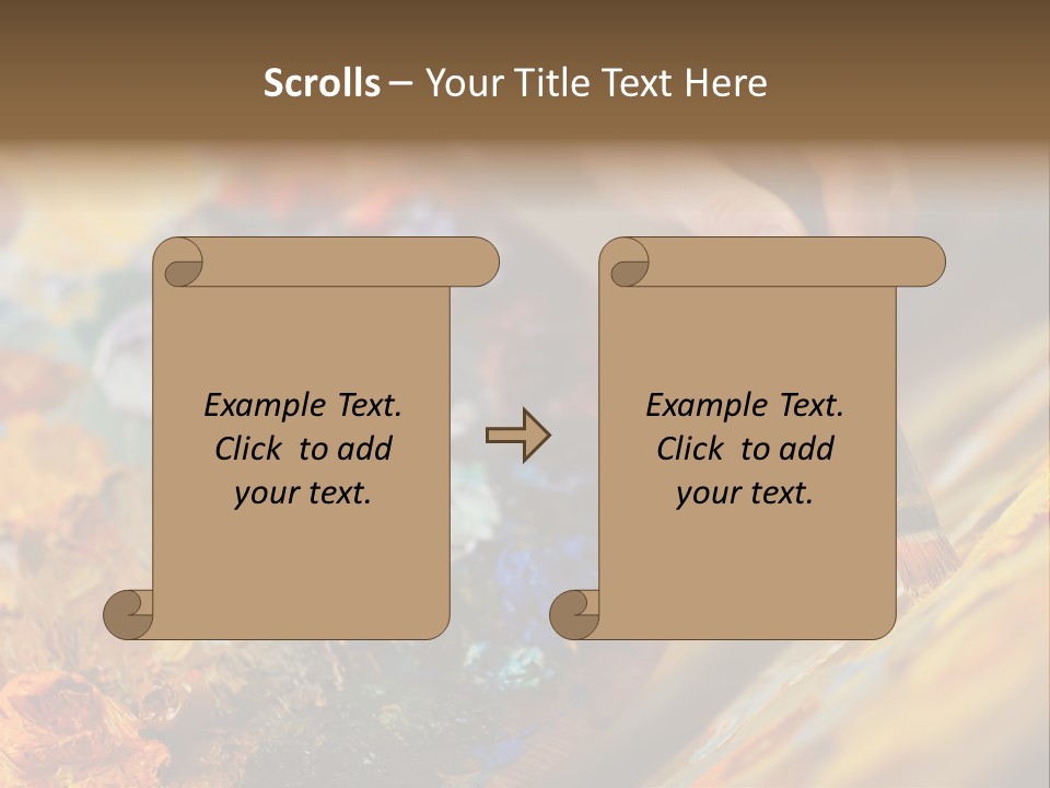 Food Napkin Leaf PowerPoint Template