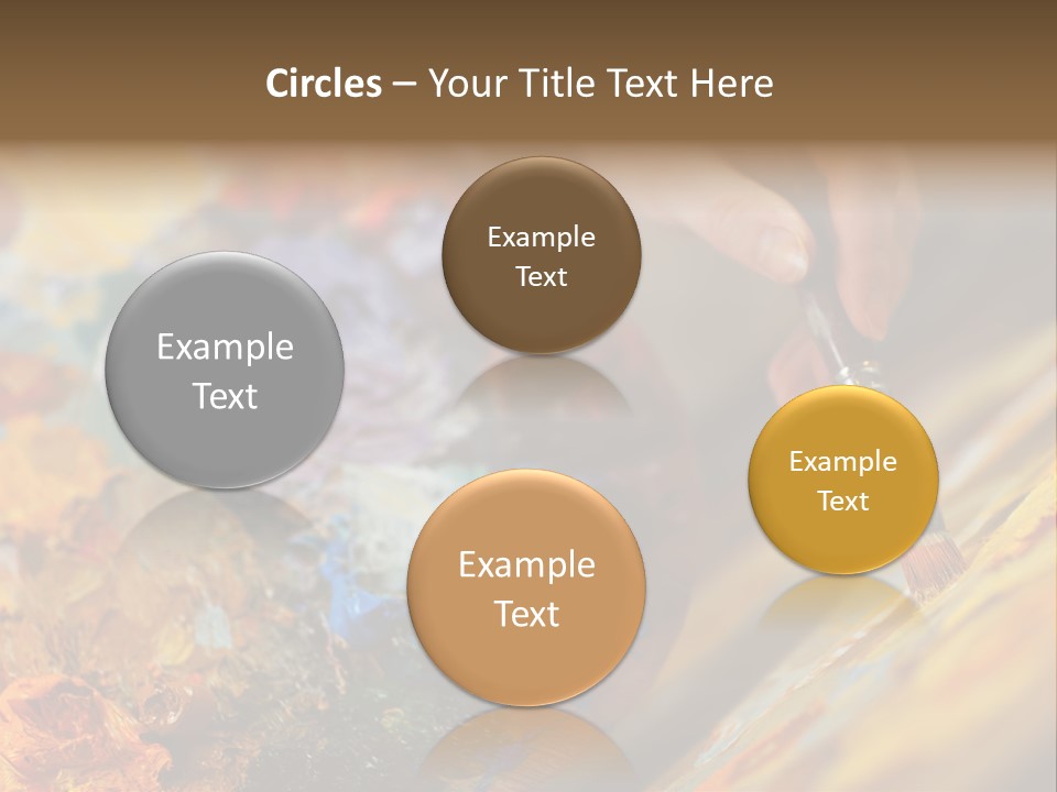 Food Napkin Leaf PowerPoint Template