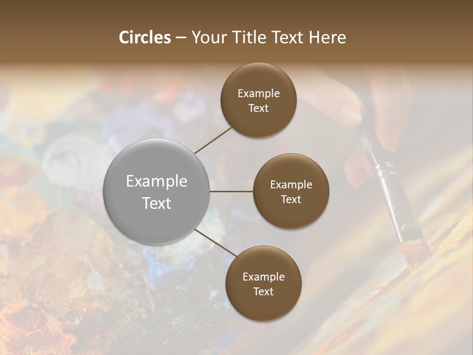 Food Napkin Leaf PowerPoint Template