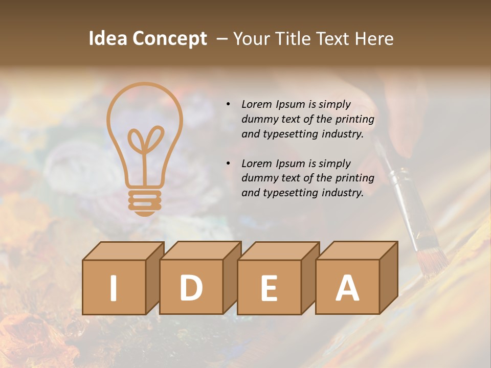 Food Napkin Leaf PowerPoint Template