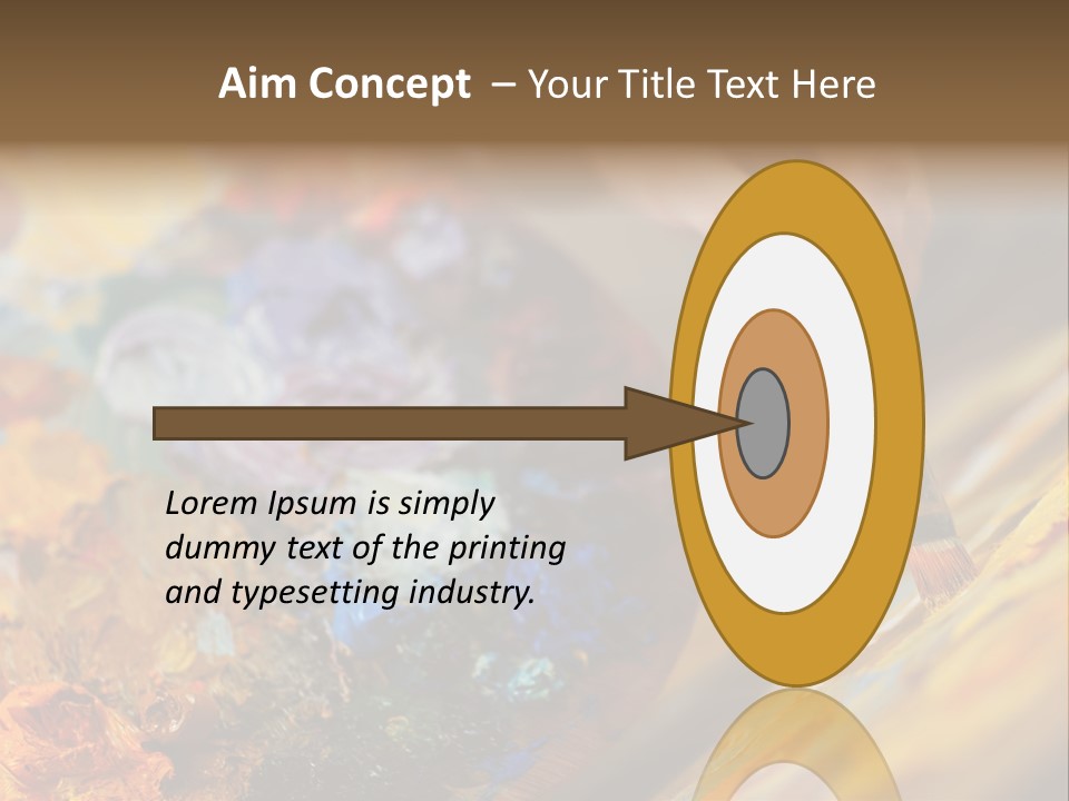 Food Napkin Leaf PowerPoint Template