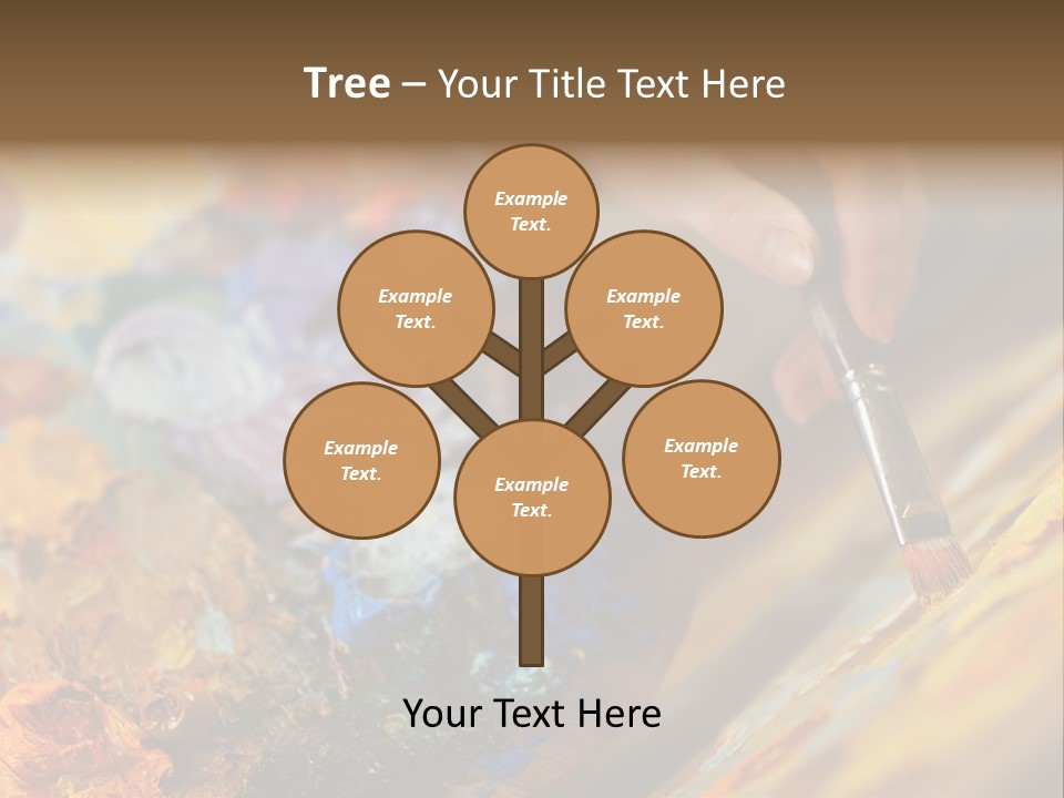 Food Napkin Leaf PowerPoint Template