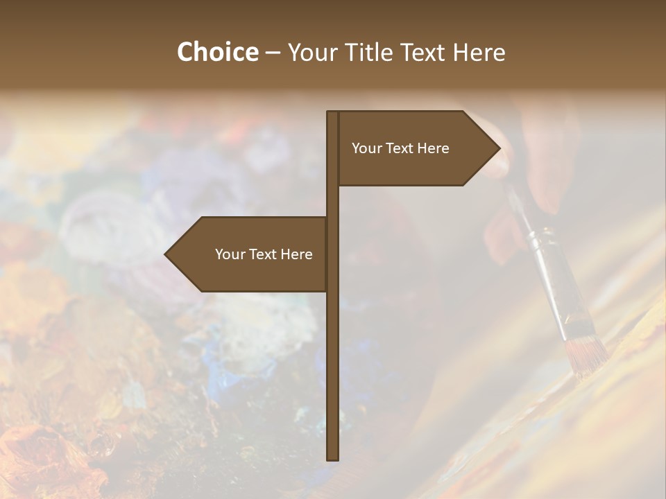 Food Napkin Leaf PowerPoint Template