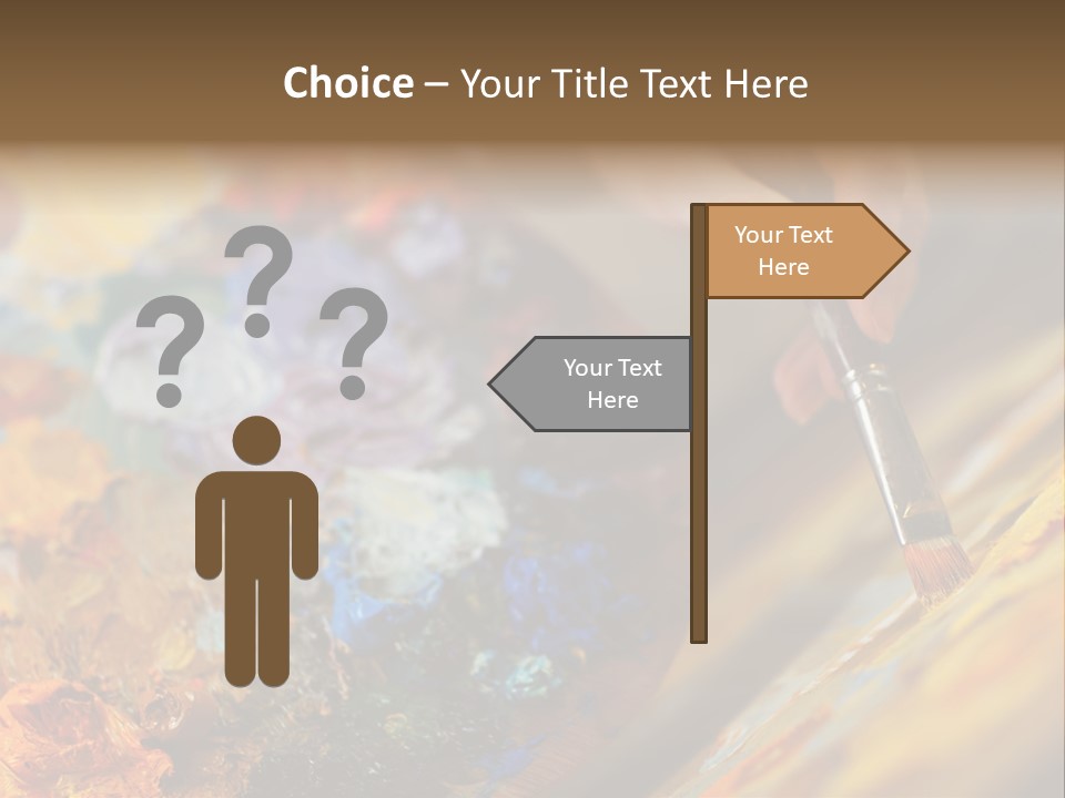 Food Napkin Leaf PowerPoint Template