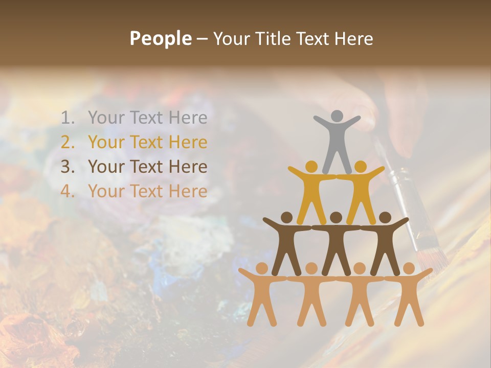 Food Napkin Leaf PowerPoint Template