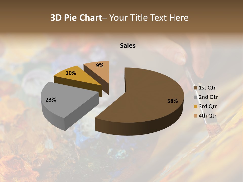 Food Napkin Leaf PowerPoint Template