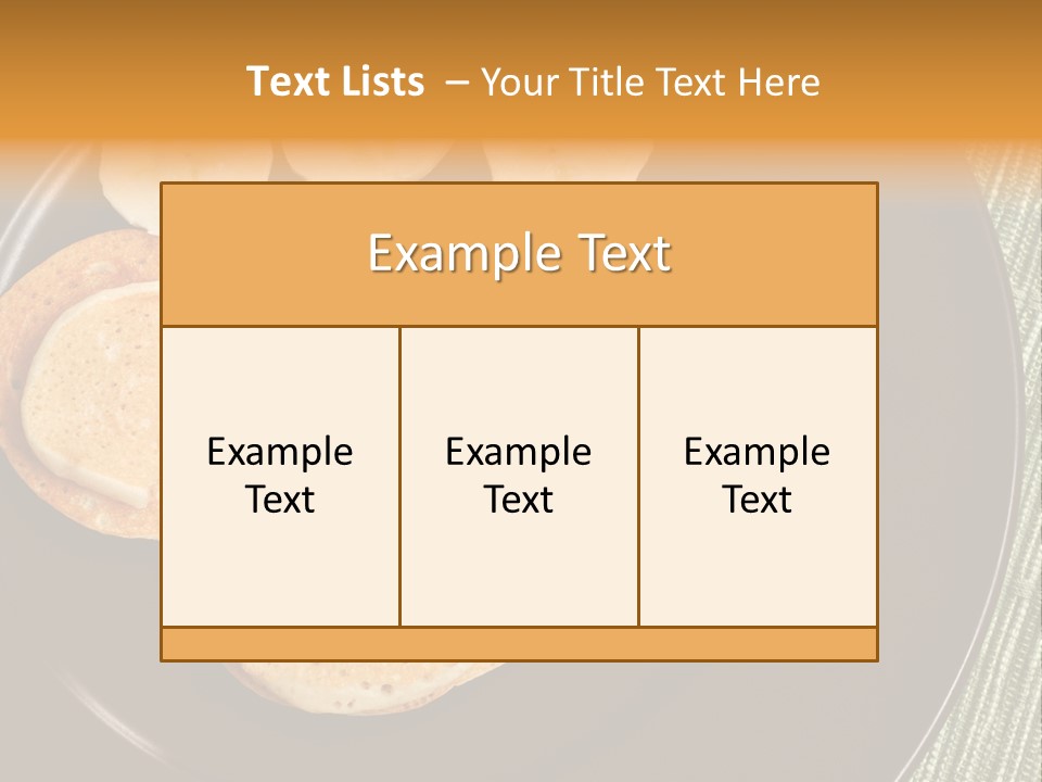 Creative Morning Food PowerPoint Template