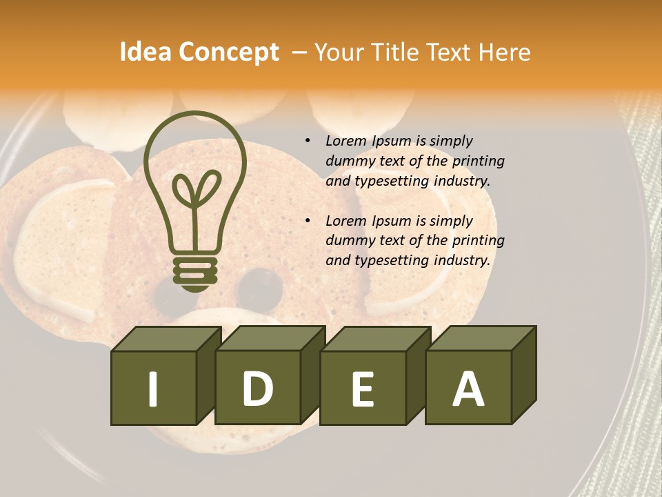 Creative Morning Food PowerPoint Template