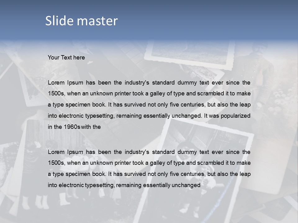 Garage Sale Beautiful Era Archive PowerPoint Template