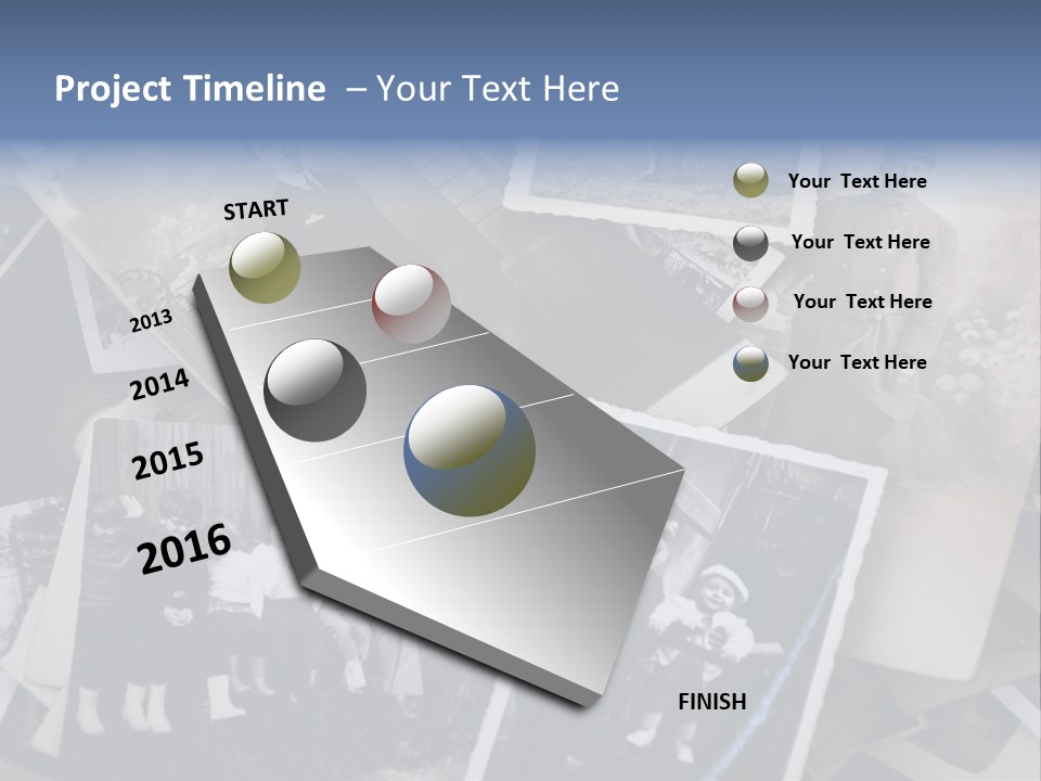 Garage Sale Beautiful Era Archive PowerPoint Template