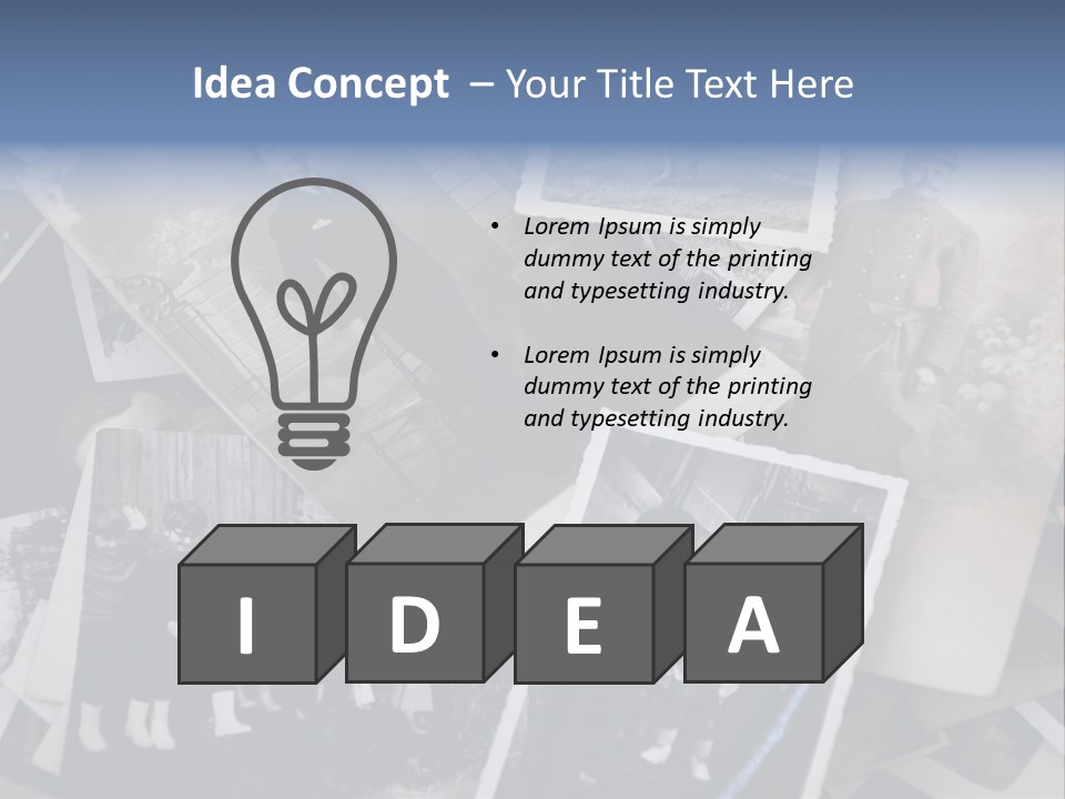 Garage Sale Beautiful Era Archive PowerPoint Template