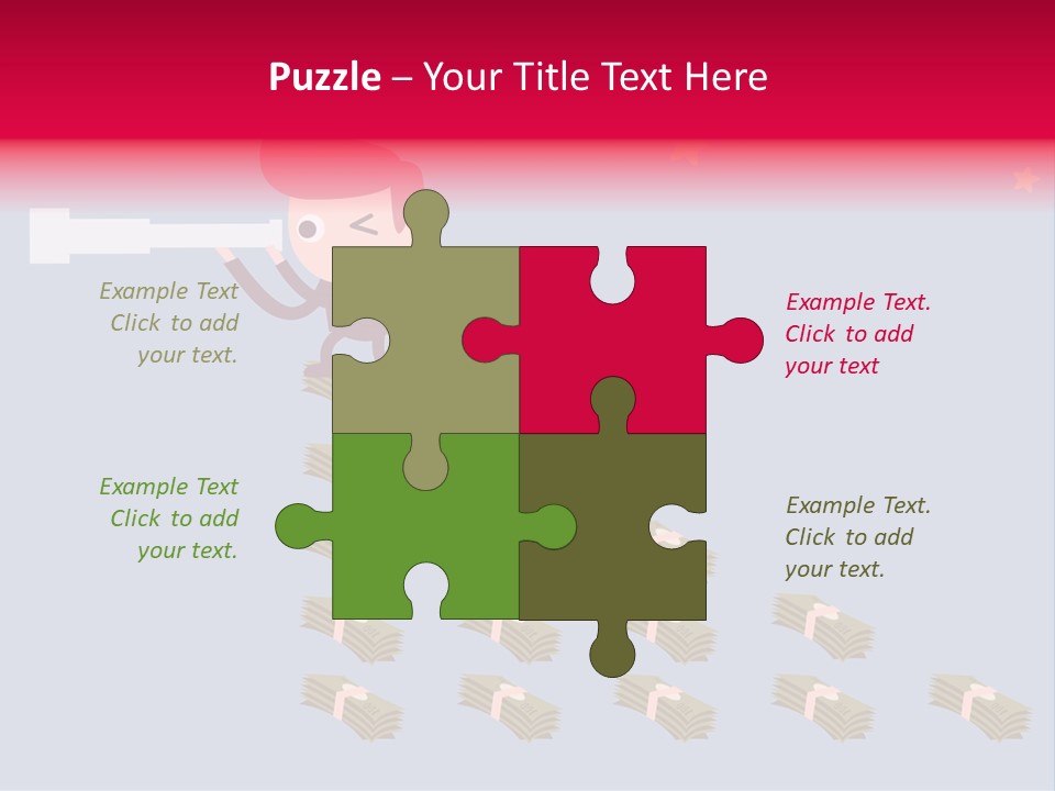 Binocular Zoom Spectator PowerPoint Template