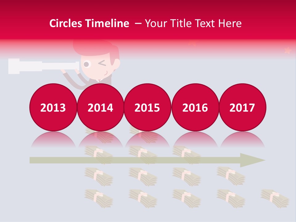 Binocular Zoom Spectator PowerPoint Template