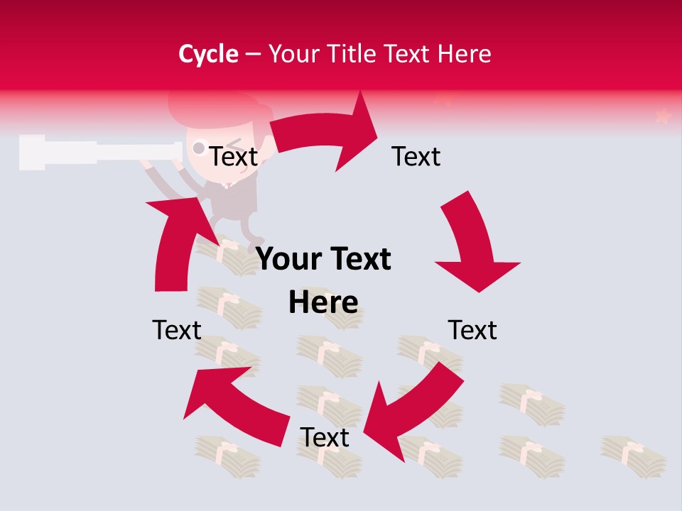 Binocular Zoom Spectator PowerPoint Template