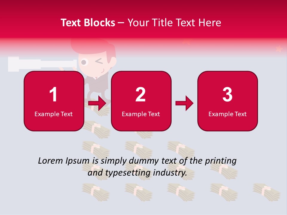 Binocular Zoom Spectator PowerPoint Template