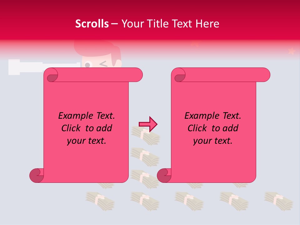 Binocular Zoom Spectator PowerPoint Template