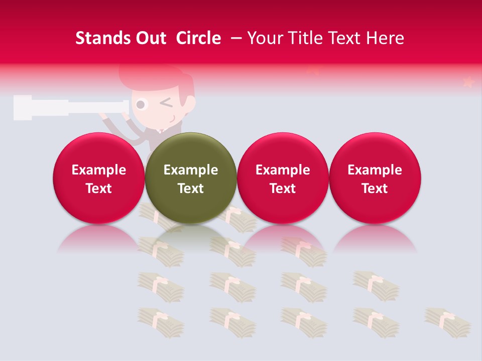 Binocular Zoom Spectator PowerPoint Template