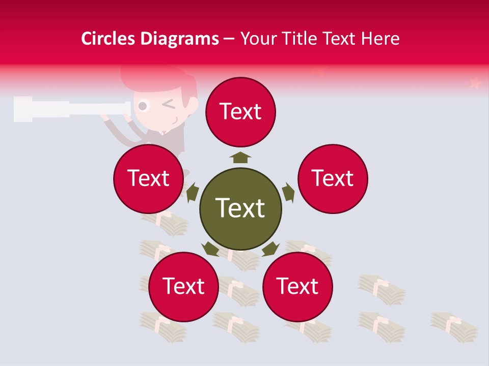 Binocular Zoom Spectator PowerPoint Template